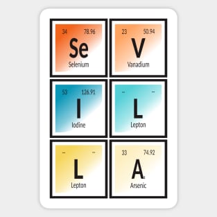 Sevilla City | Periodic Table Sticker